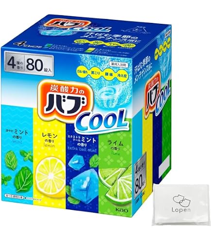 Amazon | バブ クール COOL 入浴剤 バス ケア 80個（4種類x20錠）薬用